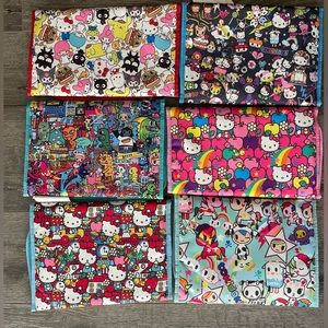 Jujube x Tokidoki x Hello Kitty padded diaper changing pads | lot of 6